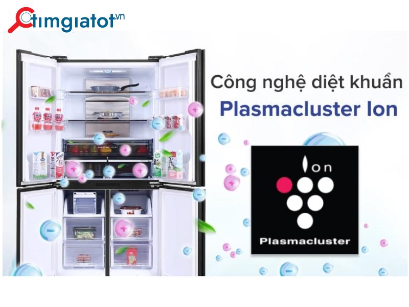 Tủ lạnh được trang bị chức năng khử mùi bằng Plasmacluster