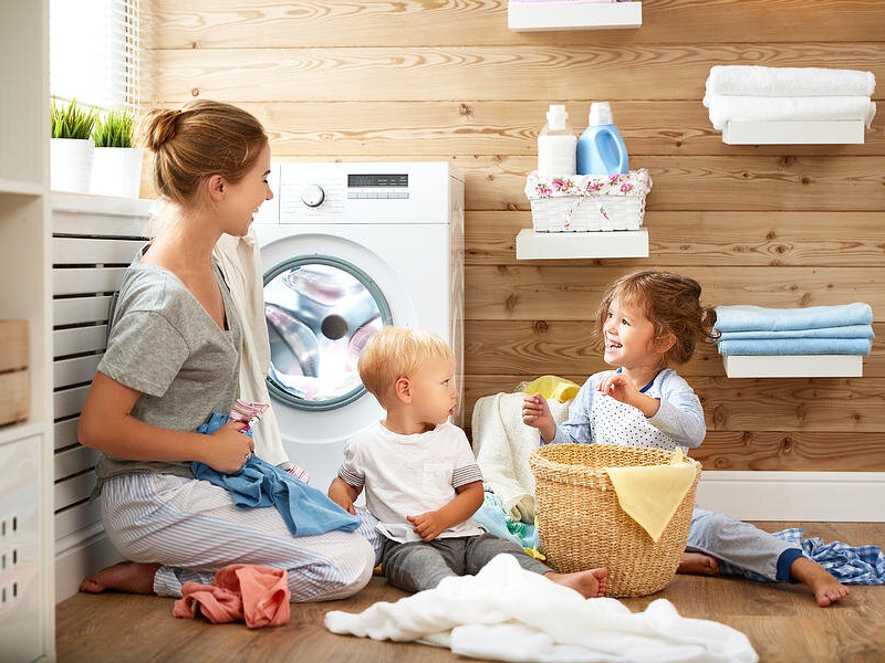   Lưu ý khi giặt cho trẻ sơ sinh bằng máy giặt