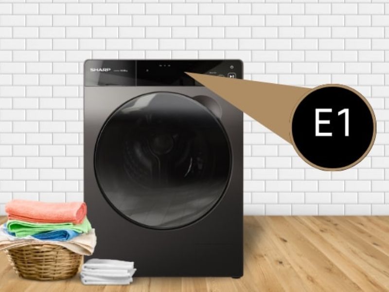 Nguyên nhân và cách khắc phục máy giặt hiện E1 