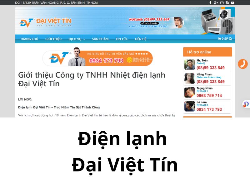 Điện lạnh Đại Việt Tín