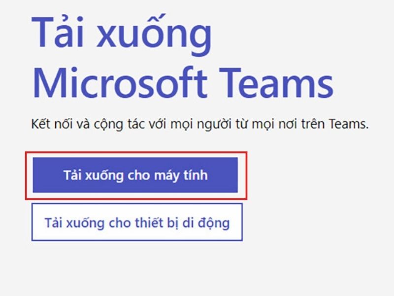 Hướng dẫn tải Microsoft Teams trên máy tính