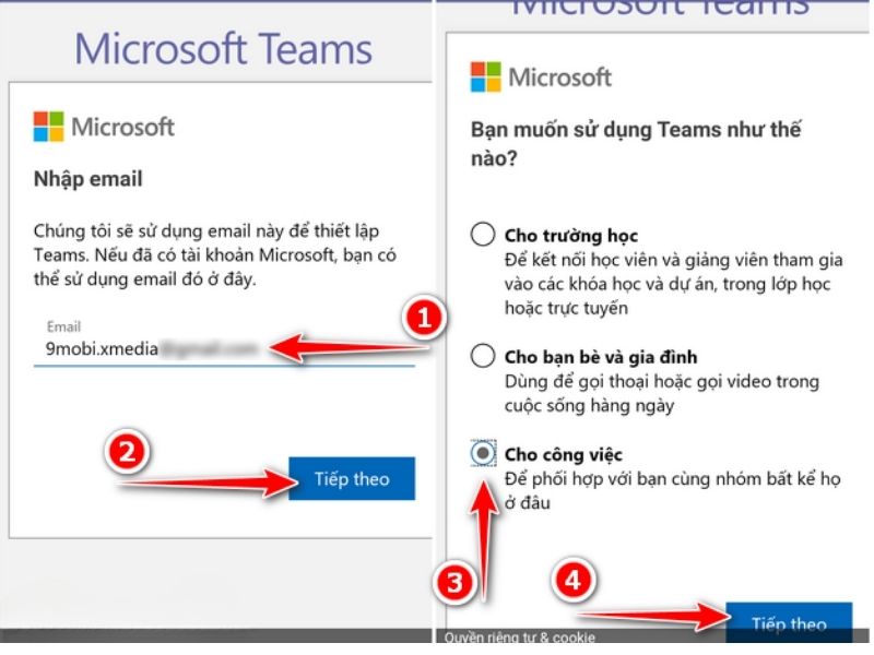 Các thành phần cơ bản của Microsoft Teams