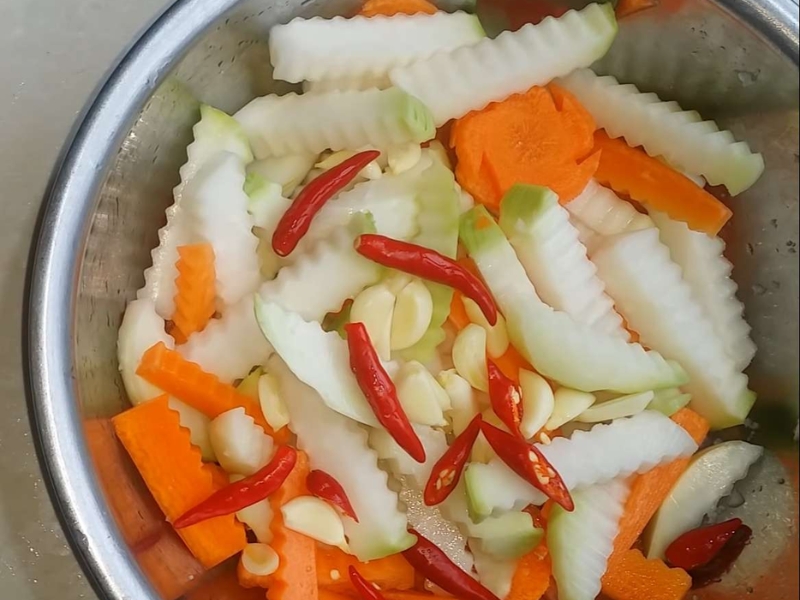 cách làm cà rốt su hào chua ngọt ăn liền
