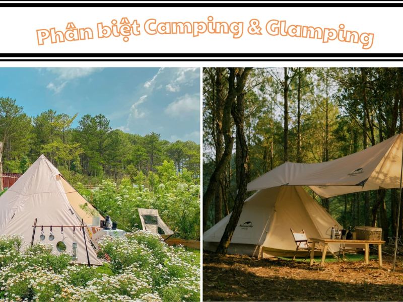 phân biệt camping và glamping