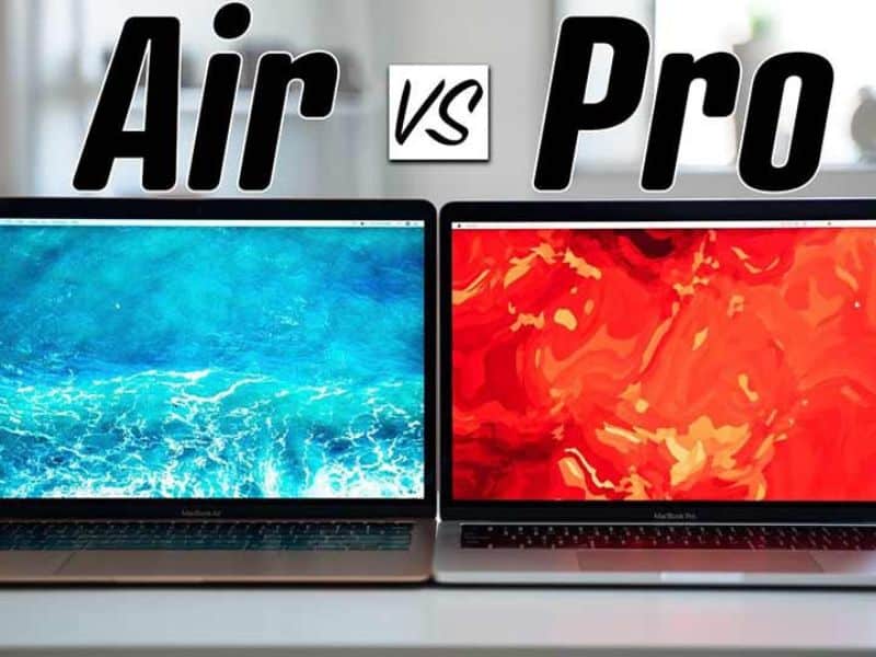 so sánh MacBook Air và MacBook Pro